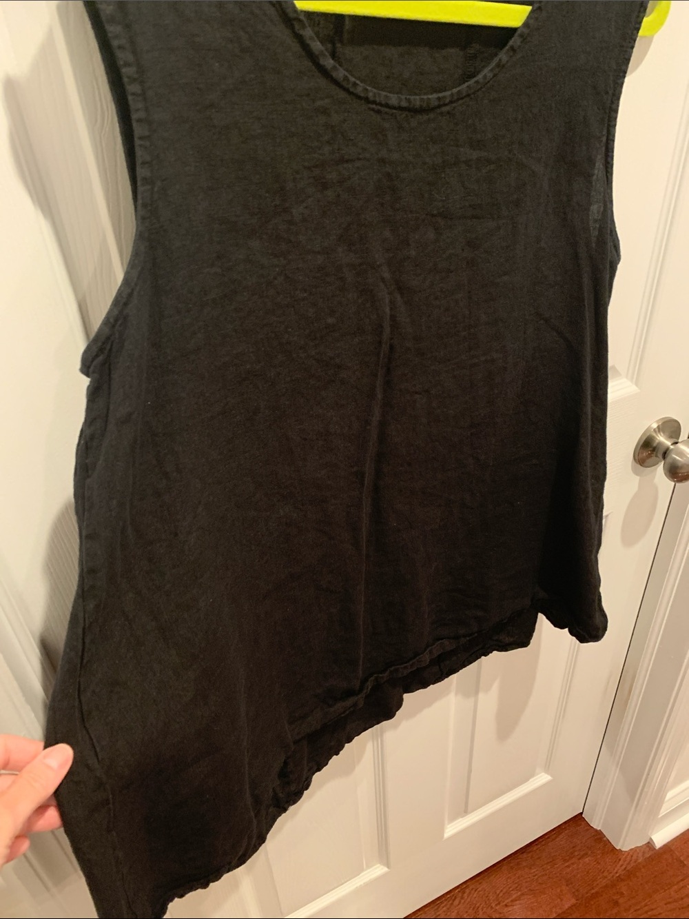 Bryn Walker Black Linen Sleeveless Tank M - Picture 7 of 9